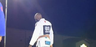 Antoine Evans Black Belt punched in a face and kicked out of gym