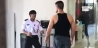BJJ practitioner attacked security guard