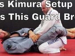 Kimura setup for white belts to stop guard break and pass