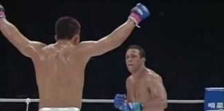 Renzo Spits on his opponent during mma fight