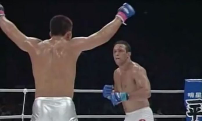Renzo Spits on his opponent during mma fight