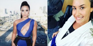 Demi Lovato shows off a slick armbar on BJJ champion