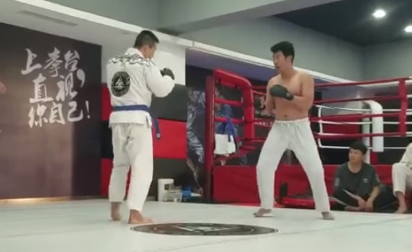 Wing Chun Kung Fu vs BJJ Purple Belt - Real Fight