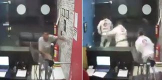 Guy Tries to Rob BJJ School During Class