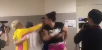 Backstage Fight Between Gabi Garcia and Shinobu Kandori