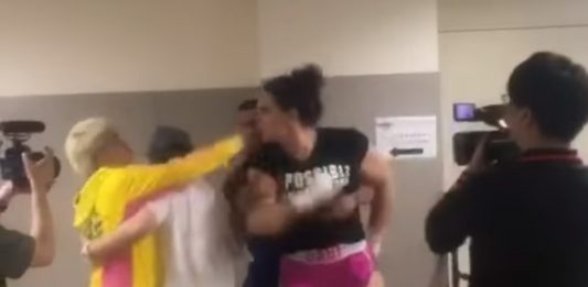 Backstage Fight Between Gabi Garcia and Shinobu Kandori