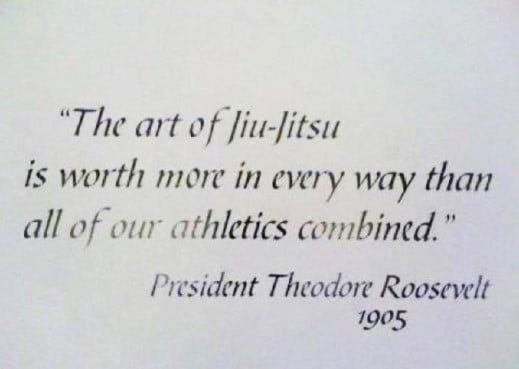 Theodore Roosevelt on Jiu jitsu