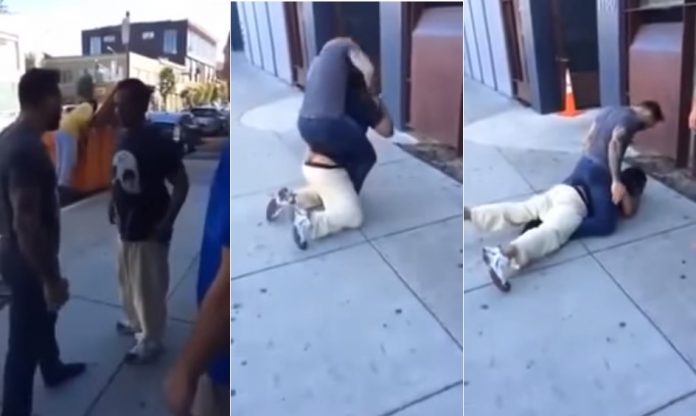 A Thug Was Harassing A Woman, Until BJJ Fighter Stepped in