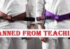 purple belt brown belt banned from teaching