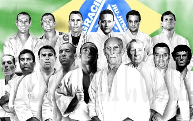 Rolls Gracie, @rollesgracie Carlos Gracie Jr., Helio Gracie and  @ricksongraciejj when they returned from the Sambo Pan American…