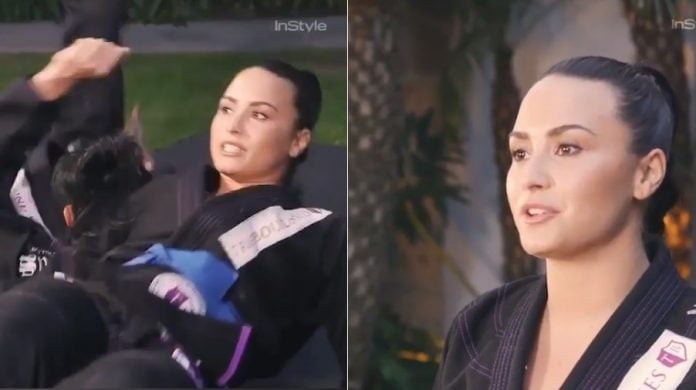 Demi Lovato Demonstrating Her Favorite Jiu Jitsu Moves