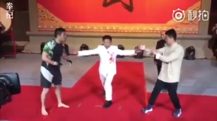 MMA Fighter vs Wing Chun Master Who Goes all Out on Poor MMA Guy