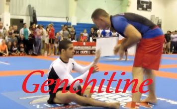 Blue Belt Submits Black Belt with His Guillotine Choke - "Genchitine"