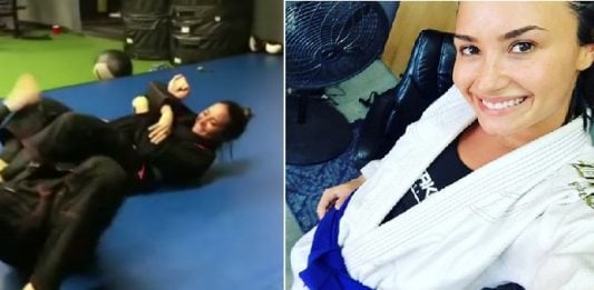 Demi Lovato Shows Some Moves And Talks About Jiu-Jitsu with Charlie Hunnam