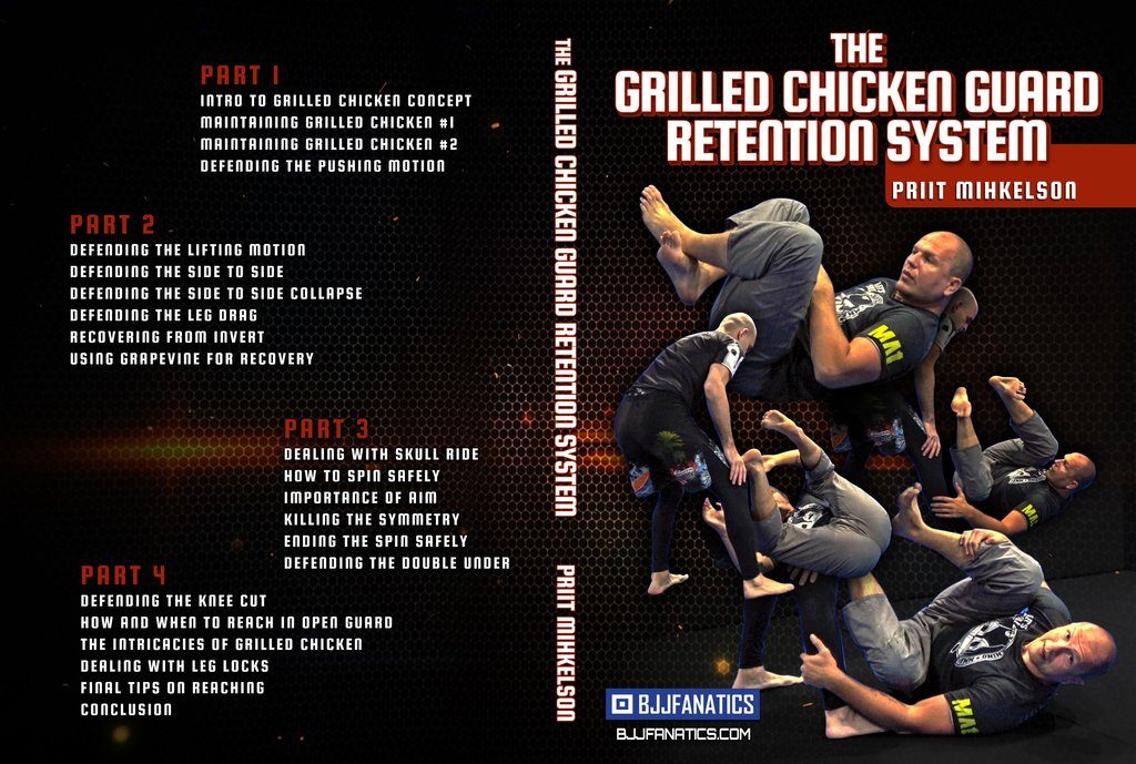 Priit Mihkelson Grilled Chicken Guard retention system Best BJJ DVD