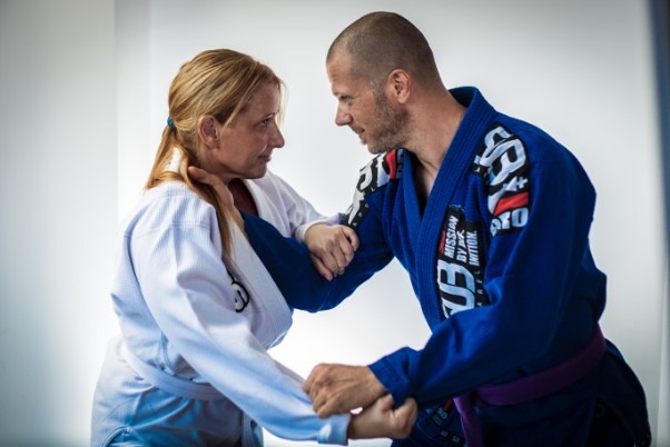 Man vs woman in BJJ sparring