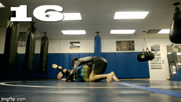 Bjj transitions to the truck from the cradle position