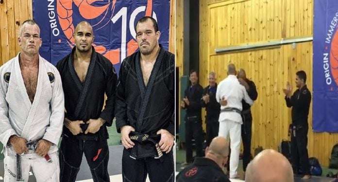 Echo Charles Surprised and Promoted to Black Belt by Jocko Willink