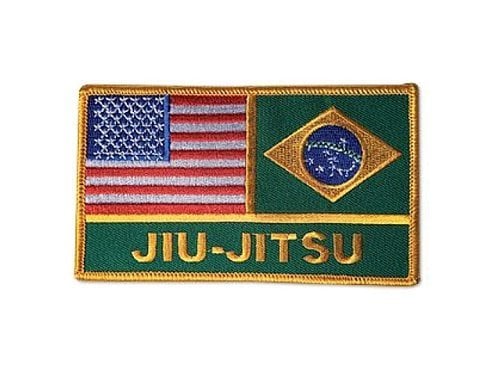 Best BJJ Patches American Brazilian Flag