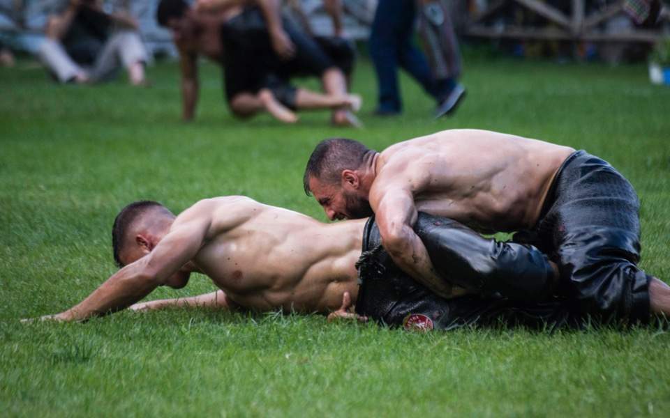 Turksih oil wrestling in southern Europe