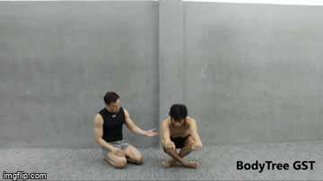 Gymnastic leg exercises for grapplers - twisting squat