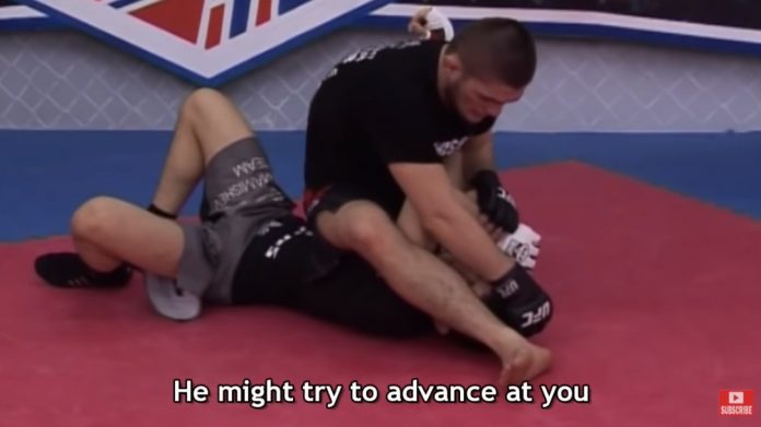 Khabib Teaching Triangle, Kimura, Heel Hook and other Submissions and Positions