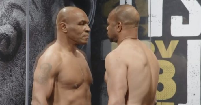 Mike Tyson and Roy Jones Jr. got into a serious fight, the match ended without a winner
