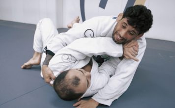 Escaping side control with an armlock