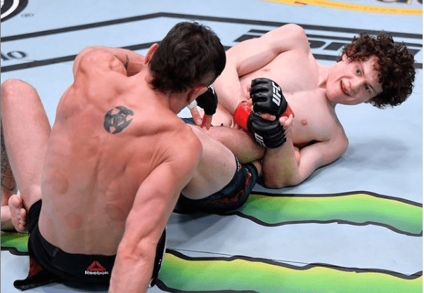 Chase Hooper incredible heel hook submission at ufc 256