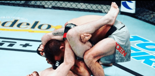 Amazing Flying Triangle At UFC Vegas 17 From BJJ Black Belt Jimmy Flick