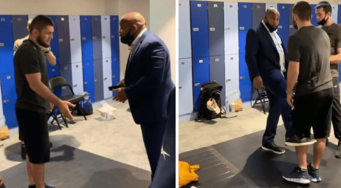 New hilarious video of Khabib and Cormier: ‘What is it? What kind of shoes are those?‘