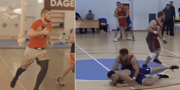 Regball new russian basketball wrestling sport Khabib Plays it