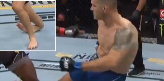 Chris Weidman Broke His Own Leg in the First Seconds of Fight at UFC 261