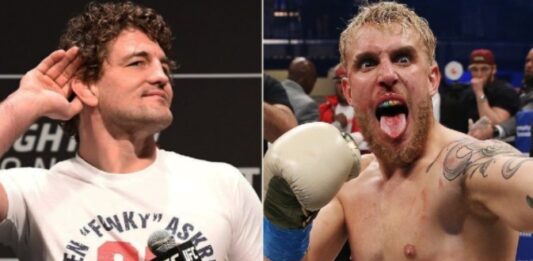 Many People Think The Match Between Askren And Paul Has Been Fixed, Askren Leaves The ring With A Smile On His Face