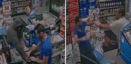 Gas Station Clerk Uses Jiu-Jitsu to Subdue a Robber with a Chokehold