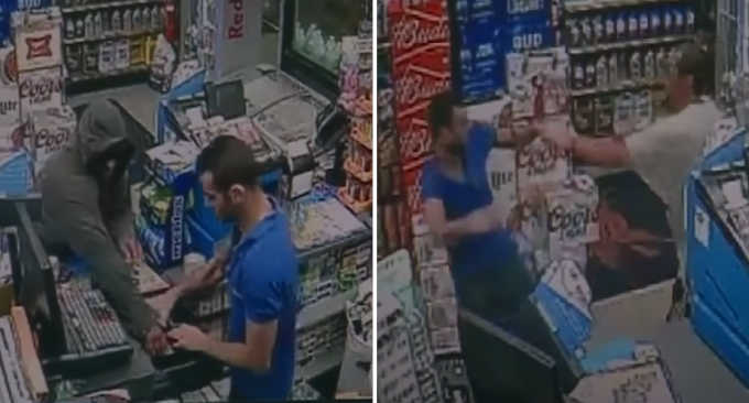Gas Station Clerk Uses Jiu-Jitsu to Subdue a Robber with a Chokehold