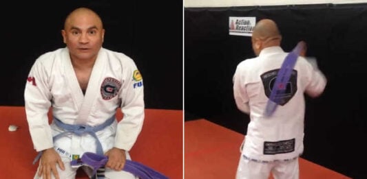 Man Promotes Himself to Purple Belt in BJJ & Gives Himself a Gauntlet