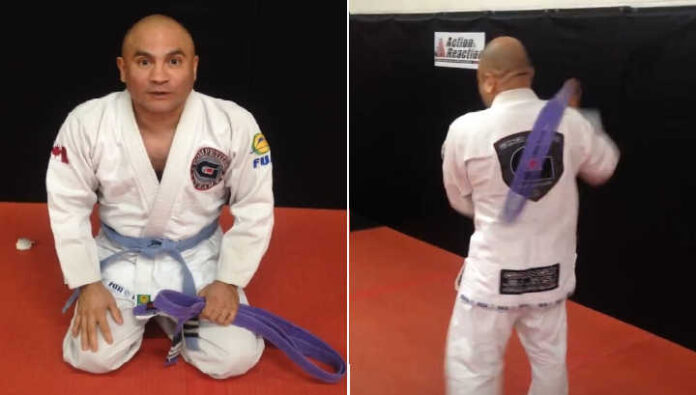 Man Promotes Himself to Purple Belt in BJJ & Gives Himself a Gauntlet