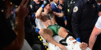 Dustin Poirier Celebrates in UFC Spectacle, McGregor Breaks Ankle. "everyone who complains should kiss my a$$"