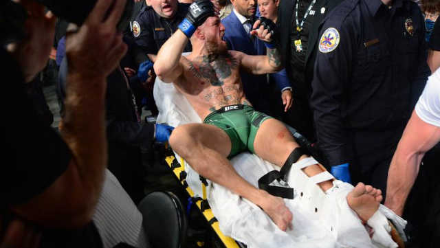 Dustin Poirier Celebrates in UFC Spectacle, McGregor Breaks Ankle. 