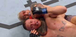 Charles Oliveira Chokes Justing Gathje at UFC