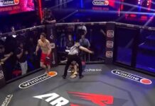 (VIDEO) MMA Fighter Submits Himself