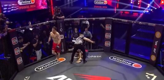 (VIDEO) MMA Fighter Submits Himself