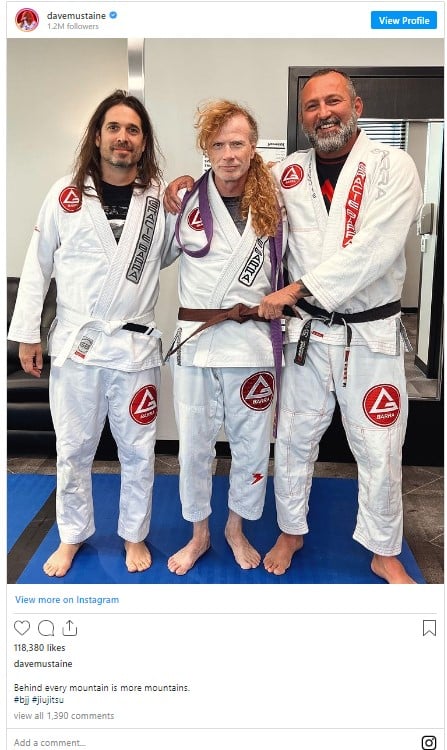 The Threat Is Real: Megadeath’s Dave Mustaine Gets Brown Belt