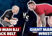 old BJJ black belt vs. wrestler