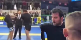 Black belt SLaps Oliver Taza at IBJJF No-Gi Europeans