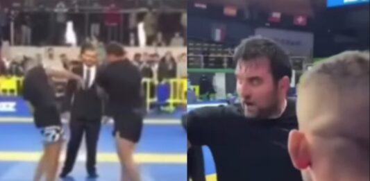 Black belt SLaps Oliver Taza at IBJJF No-Gi Europeans