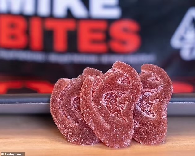 Mike Tyson And Evander Holyfield Lunch Ear-Shaped Pot Gummies