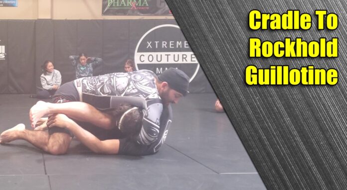 rockhold arm-in guillotine choke from cradle