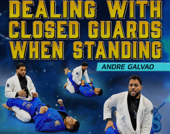 Dealing With Closed Guard When Standing Andre Galvao DVD Review